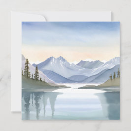 Lake Tahoe | Aquarel Berg Californië Nevada Kaart