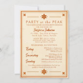  Lake Tahoe Bachelorette Weekend Rustiek Kaart (Achterkant)