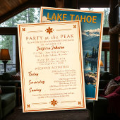  Lake Tahoe Bachelorette Weekend Rustiek Kaart