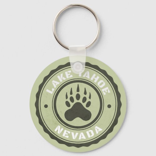 Lake Tahoe Beer Paw Nevada Sleutelhanger (Voorkant)