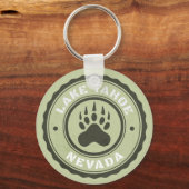 Lake Tahoe Beer Paw Nevada Sleutelhanger (Achterkant)