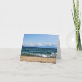Lake Tahoe - blanco kaart met wenskaart