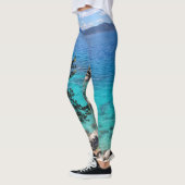Lake Tahoe Blauw Groen Water Leggings (Links)