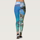 Lake Tahoe Blauw Groen Water Leggings (Achterkant)