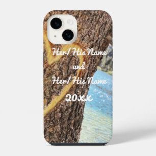 Lake Tahoe Blue Water Tree Heart Love iPhone 14 Hoesje