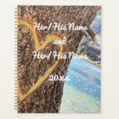 Lake Tahoe Blue Water Tree Heart Love Planner (Voorkant)