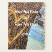 Lake Tahoe Blue Water Tree Heart Love Planner (Achterkant)