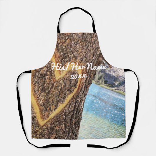 Lake Tahoe Blue Water Tree Heart Love Schort (Voorkant)