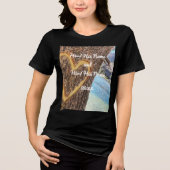 Lake Tahoe Blue Water Tree Heart Love Tri-Blend Shirt (Voorkant)