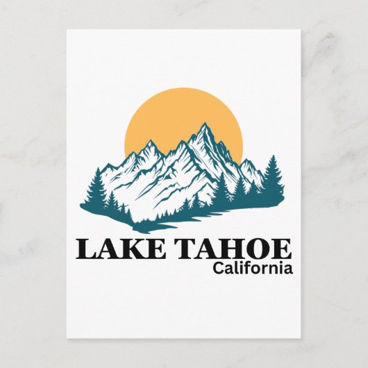 LAKE TAHOE BRIEFKAART (Voorkant)