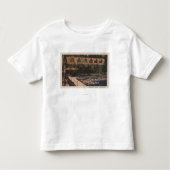 Lake Tahoe, CA - Brockway Resort Lodge Uitzicht Kinder Shirts (Voorkant)