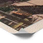 Lake Tahoe, CA - Brockway Resort Lodge Uitzicht Poster (Hoek)