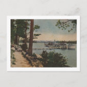 Lake Tahoe, CA - Emerald Bay Uitzicht met Steamer Briefkaart (Voorkant)