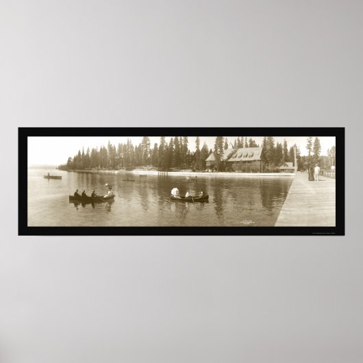 Lake Tahoe, CA Foto 1908 Poster (Voorkant)