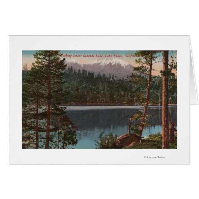 Lake Tahoe, CA - kijkend over het Cascade Lake (Voorkant Horizontaal)