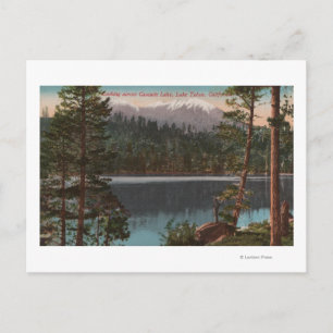 Lake Tahoe, CA - kijkend over het Cascade Lake Briefkaart