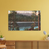 Lake Tahoe, CA - kijkend over het Cascade Lake Canvas Afdruk (Insitu (Woonkamer))