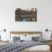 Lake Tahoe, CA - kijkend over het Cascade Lake Canvas Afdruk (Insitu (Slaapkamer))
