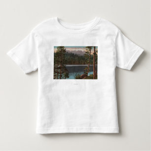 Lake Tahoe, CA - kijkend over het Cascade Lake Kinder Shirts