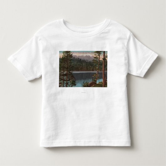 Lake Tahoe, CA - kijkend over het Cascade Lake Kinder Shirts (Voorkant)