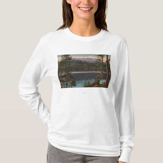 Lake Tahoe, CA - kijkend over het Cascade Lake T-shirt (Voorkant)
