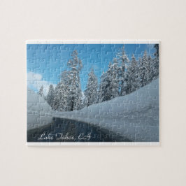 Lake Tahoe, CA met veel Snow Puzzle Legpuzzel