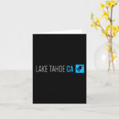 Lake Tahoe Ca Snowboard Box Type Kaart (Gele Bloem)