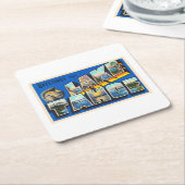 Lake Tahoe California CA Large Letter Briefkaart Kartonnen Onderzetters (Schuin)