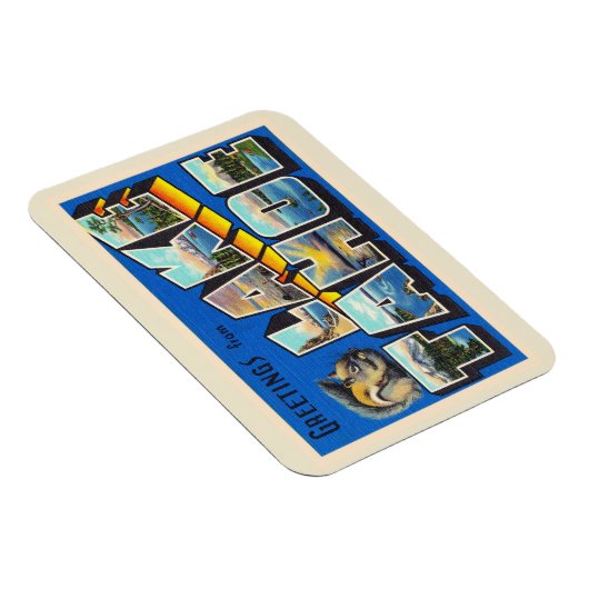 Lake Tahoe California CA Large Letter Briefkaart Magneet (Rechterzijde)