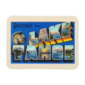 Lake Tahoe California CA Large Letter Briefkaart Magneet (Horizontaal)