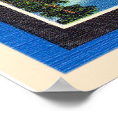 Lake Tahoe California CA Large Letter Briefkaart Poster (Hoek)