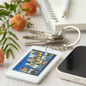 Lake Tahoe California CA Large Letter Briefkaart Sleutelhanger (Voorkant Rechts)