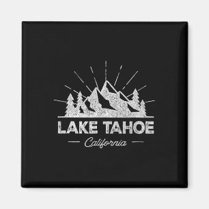 Lake Tahoe California Ca T-Shirt Vintage Wandelen Magneet