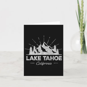Lake Tahoe California Ca T Shirt Wandelen Re Kaart