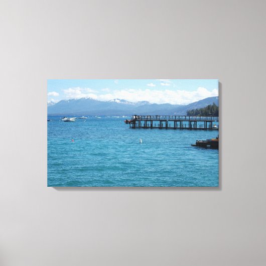 Lake Tahoe California Fotografie Canvas (Voorkant)