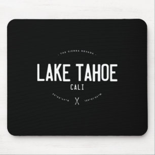 Lake Tahoe California Graphic noodlijdende Vintage Muismat