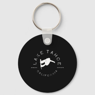 Lake Tahoe California Graphic Snowboard T Sleutelhanger