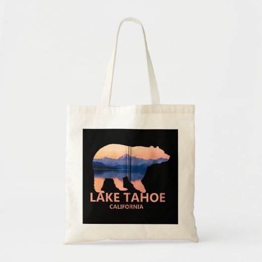 Lake Tahoe California Grizzly Beer Souvenir Gift Z Tote Bag (Voorkant)