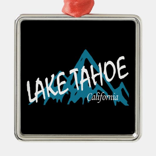 Lake Tahoe California Mountains Metalen Ornament (Voorkant)