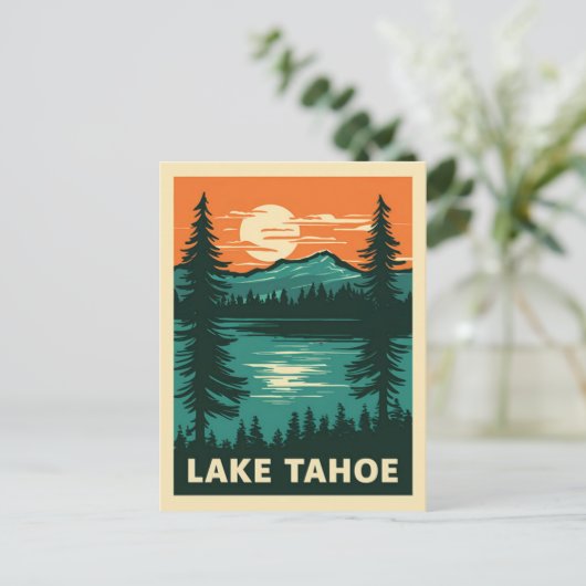 Lake Tahoe California Nevada Briefkaart (Staand voorkant)