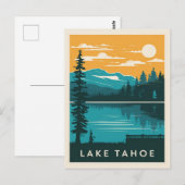 Lake Tahoe California Nevada Briefkaart (Voorkant / Achterkant)