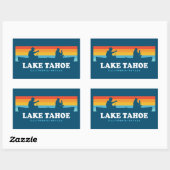 Lake Tahoe California Nevada Canoe Rechthoekige Sticker (Vel)