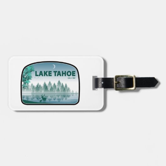 Lake Tahoe California Nevada Herten Bagagelabel (Voorkant horizontaal)