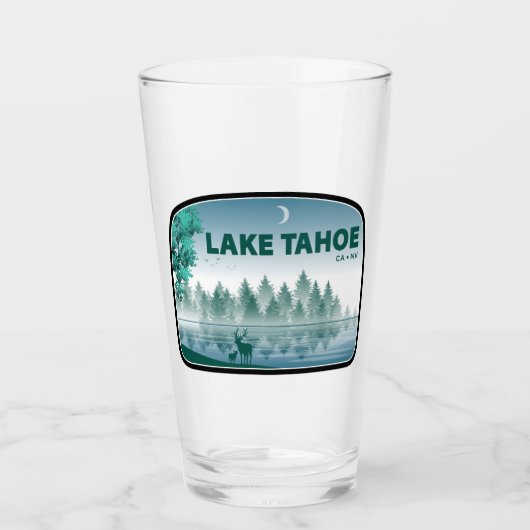Lake Tahoe California Nevada Herten Glas (Voorkant)