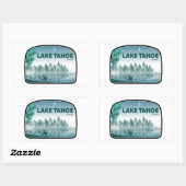 Lake Tahoe California Nevada Herten Rechthoekige Sticker (Vel)