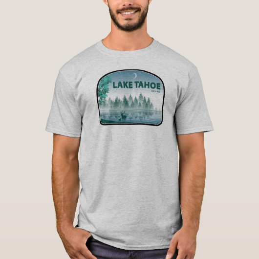 Lake Tahoe California Nevada Herten T-shirt (Voorkant)