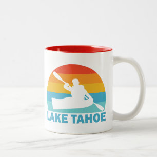 Lake Tahoe California Nevada Kayak Tweekleurige Koffiemok