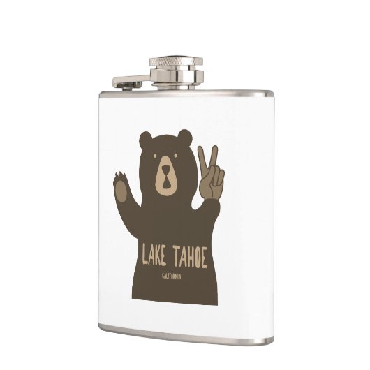 Lake Tahoe California Nevada Peace Beer Heupfles (Links)