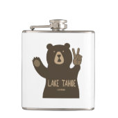 Lake Tahoe California Nevada Peace Beer Heupfles (Voorkant)