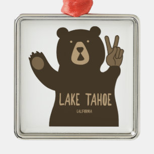 Lake Tahoe California Nevada Peace Beer Metalen Ornament